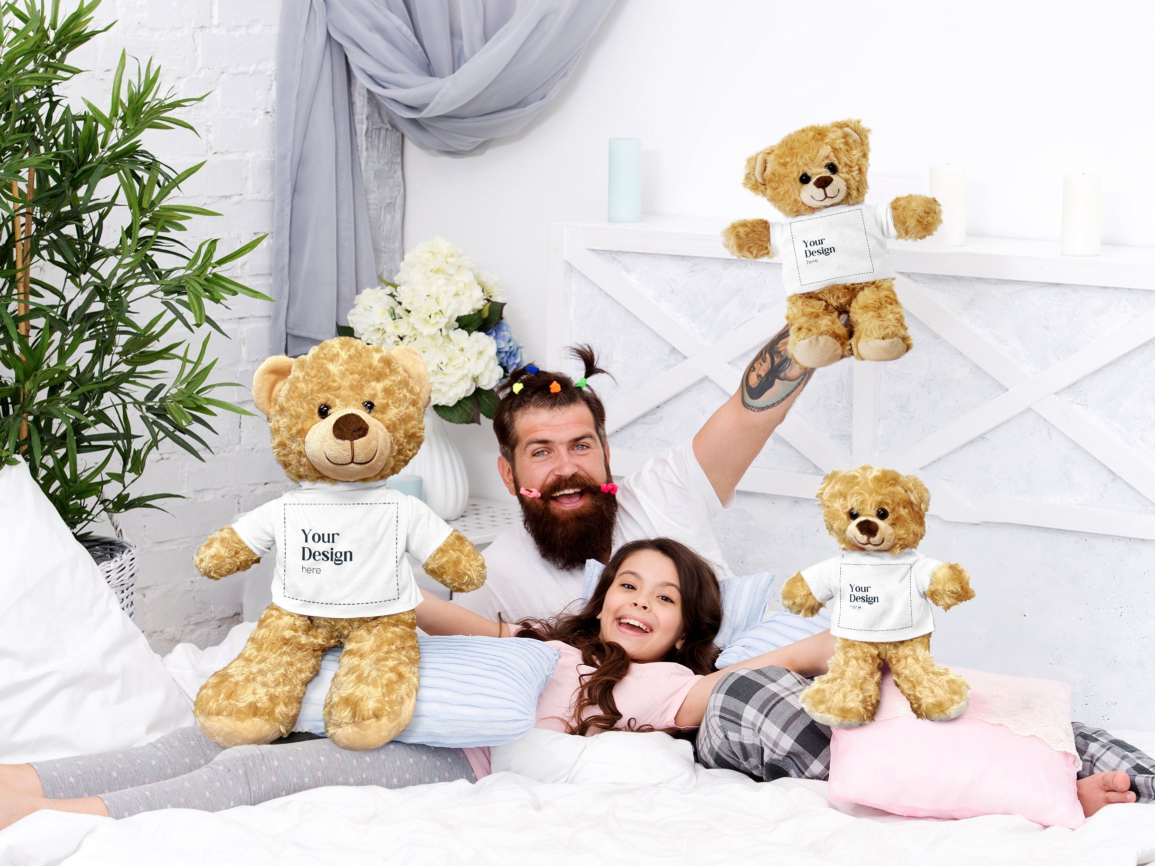Small Plush Teddy Bear with Tee