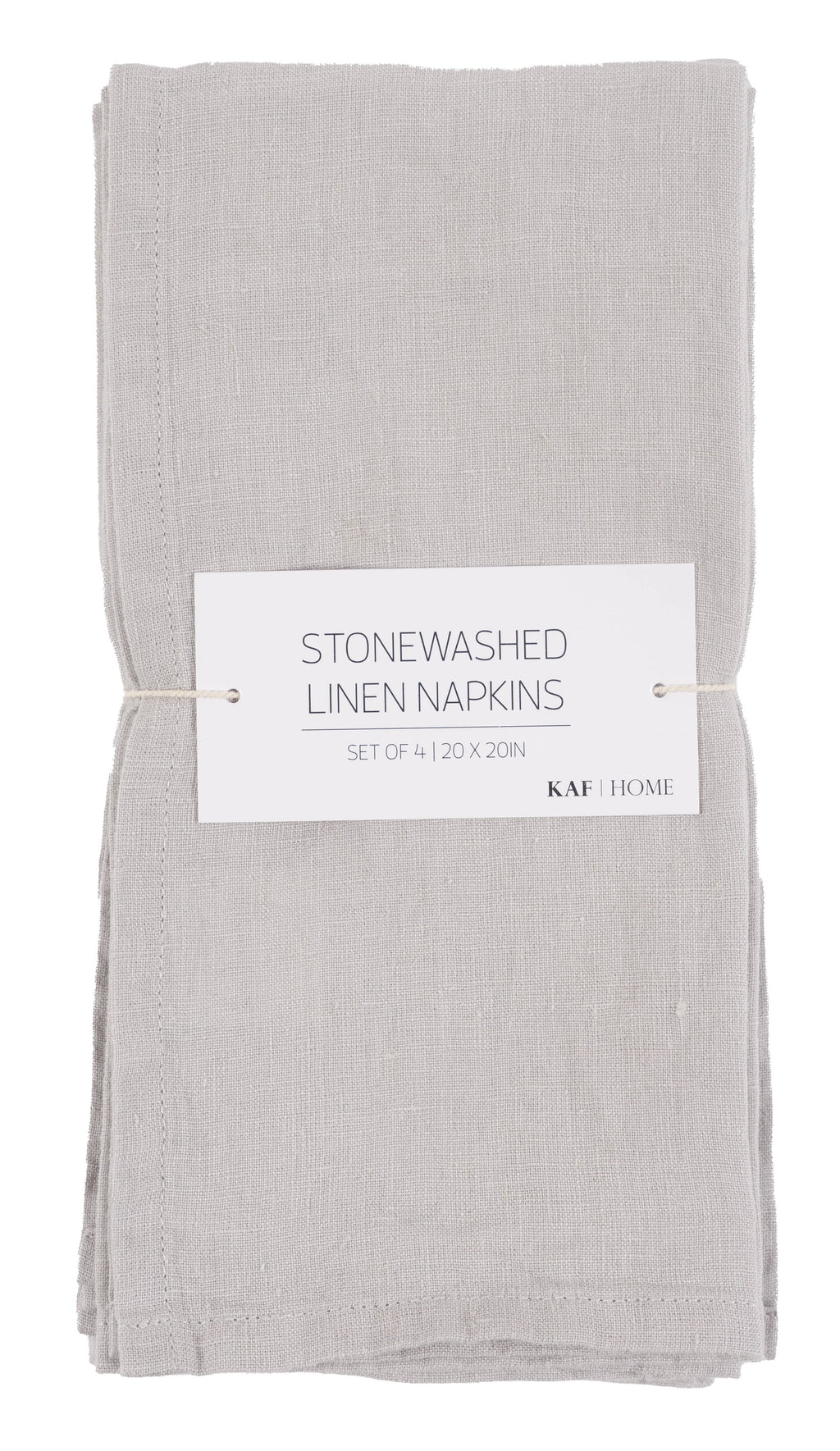 Stone Washed Linen Napkins - Set Of 4