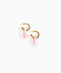 Small Rock Hoop Earrings