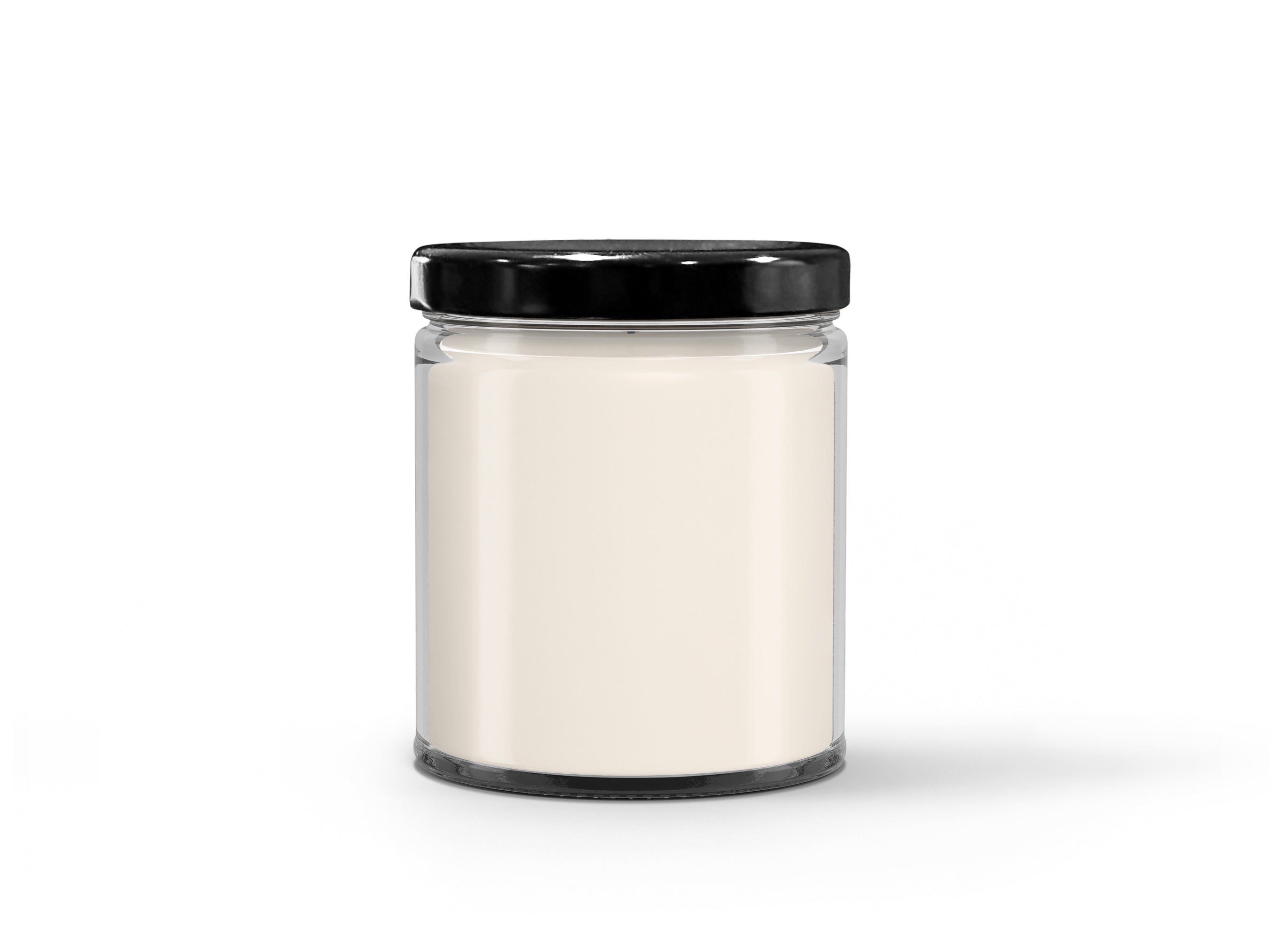9oz Birch & Black Pepper Soy Candle with Black Lid UV Printed