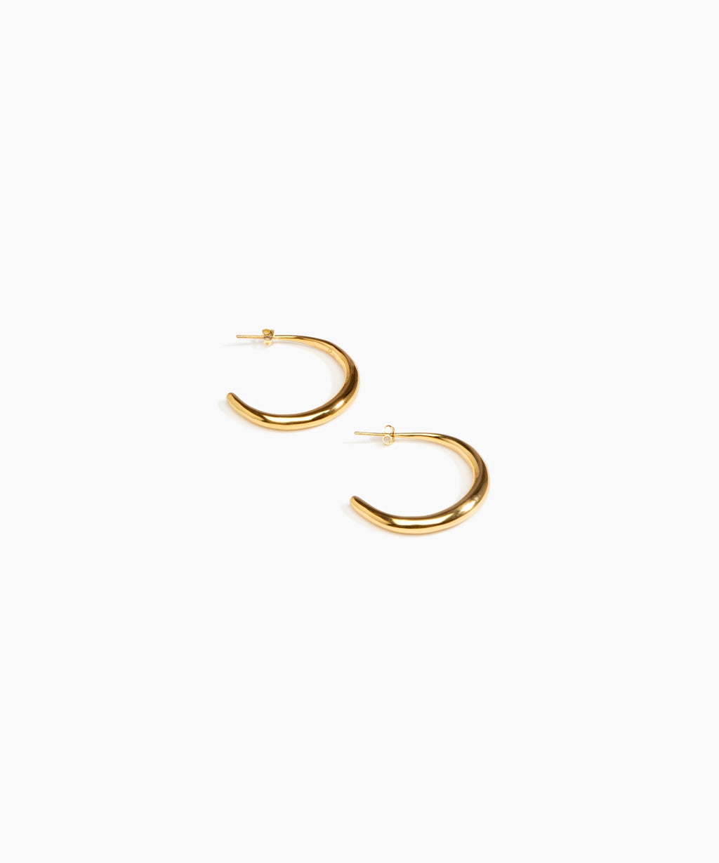Large Liquid Hoop Earrings