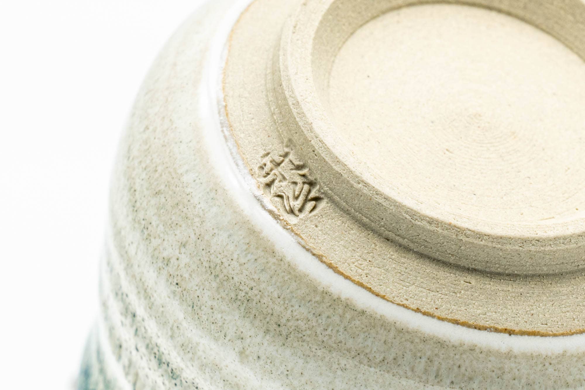 Japanese Teacup - Blue White Koishiwara-yaki Ushirode Yunomi - 150ml