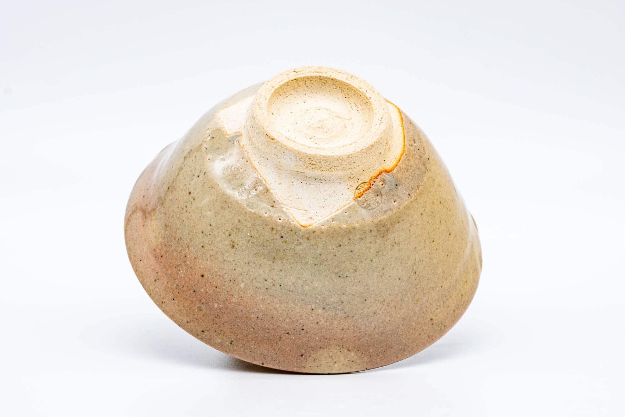 Japanese Matcha Bowl - Beige Pink Drip-Glazed Hagi-yaki Chawan - 400ml