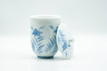 Japanese Teacup - Blue Floral Arita-yaki Lidded Yunomi - 170ml