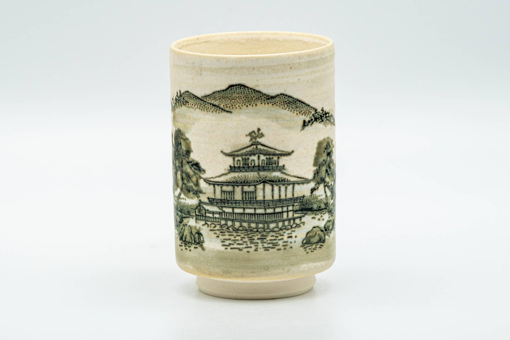 Japanese Teacup - Kinkaku-ji Temple Kiyomizu-yaki Yunomi - 150ml