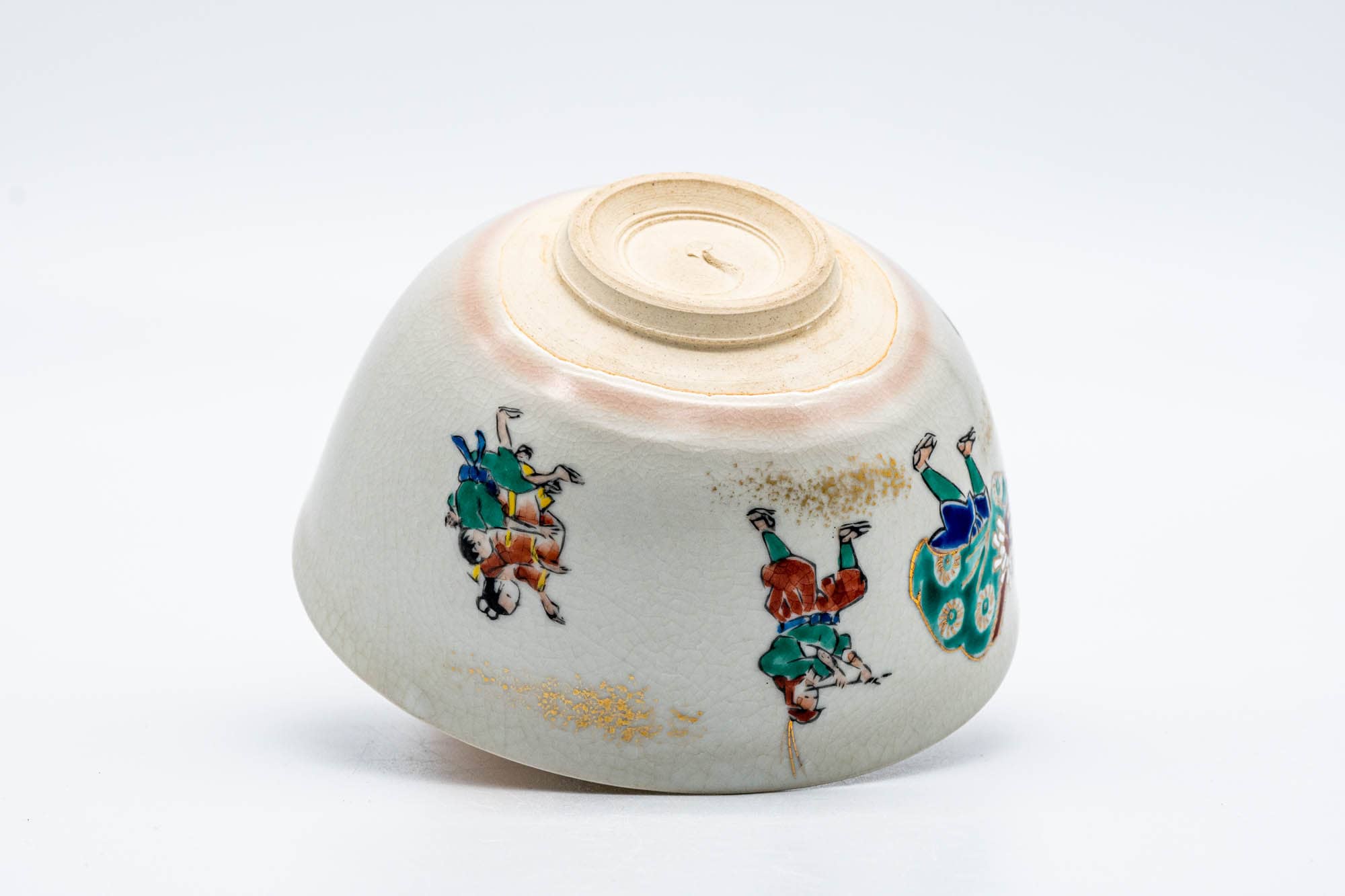 Japanese Matcha Bowl - Parading Musicians Kyo-yaki Chawan - 200ml