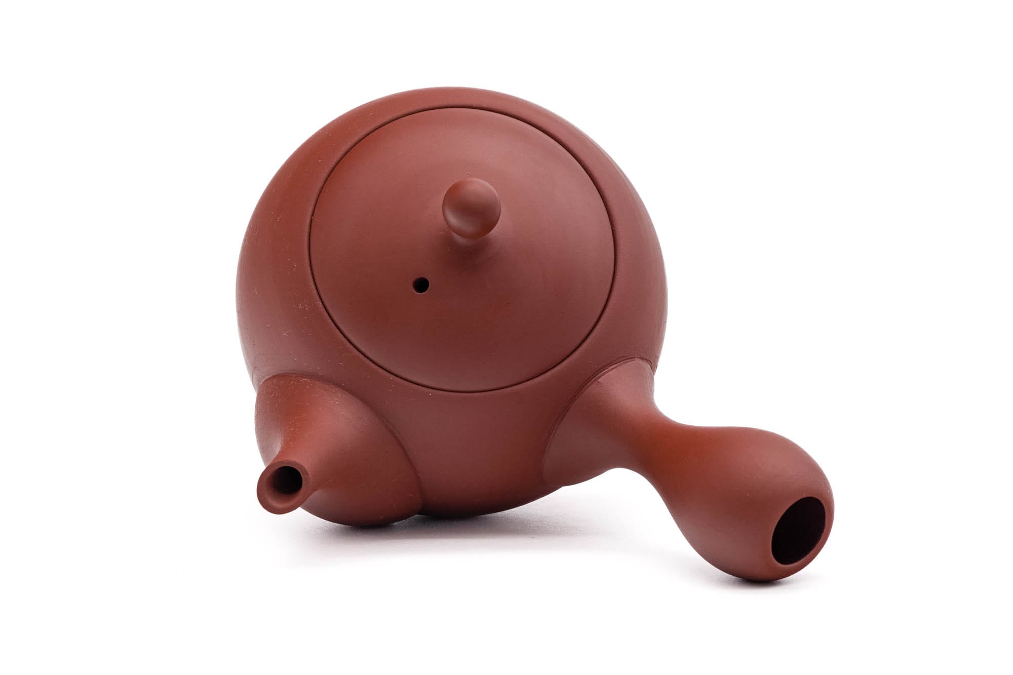 Round Red Shudei Tokoname Teapot - 300ml