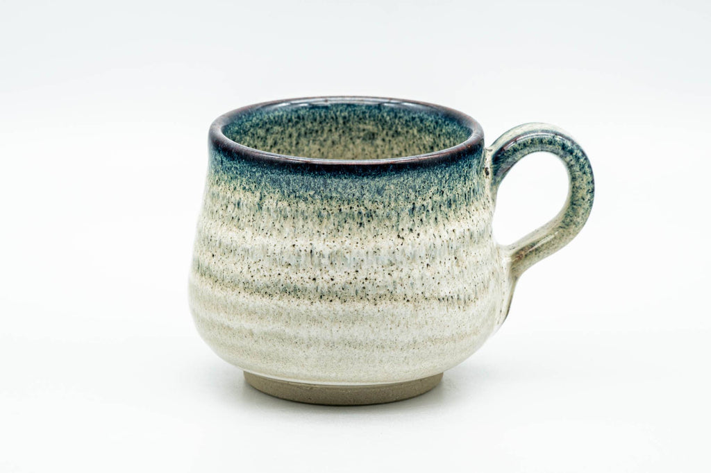 Japanese Teacup - Blue White Koishiwara-yaki Ushirode Yunomi - 150ml