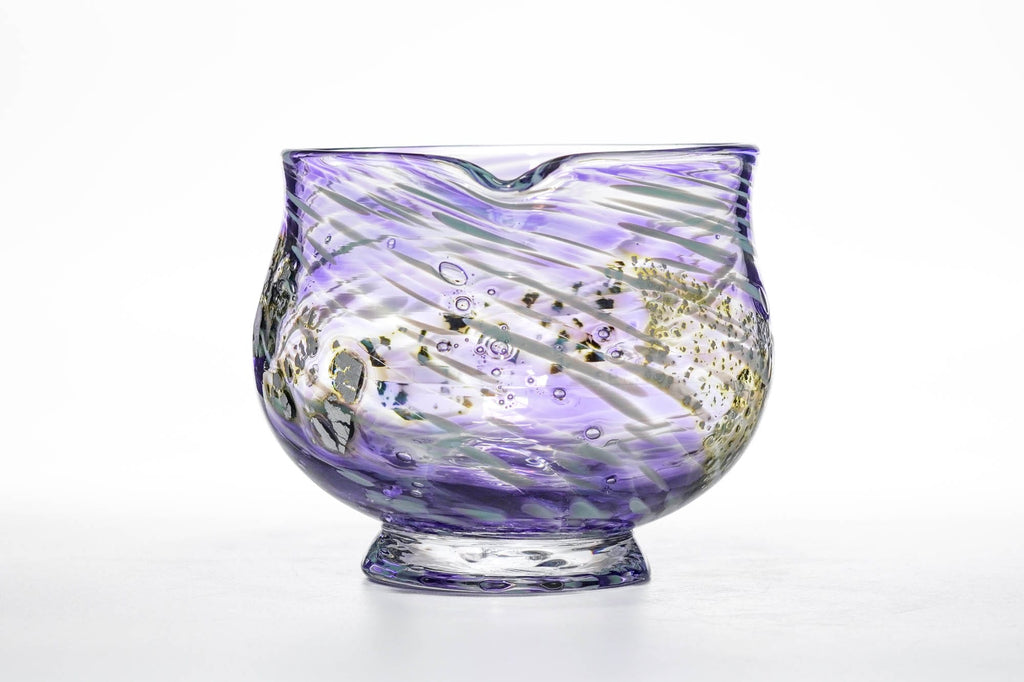 Sora 宙  - Purple Glass Spouted Matcha Bowl - 200ml