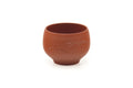 Japanese Teacup - Spiraling Tokoname Red Shudei Yunomi - 155ml