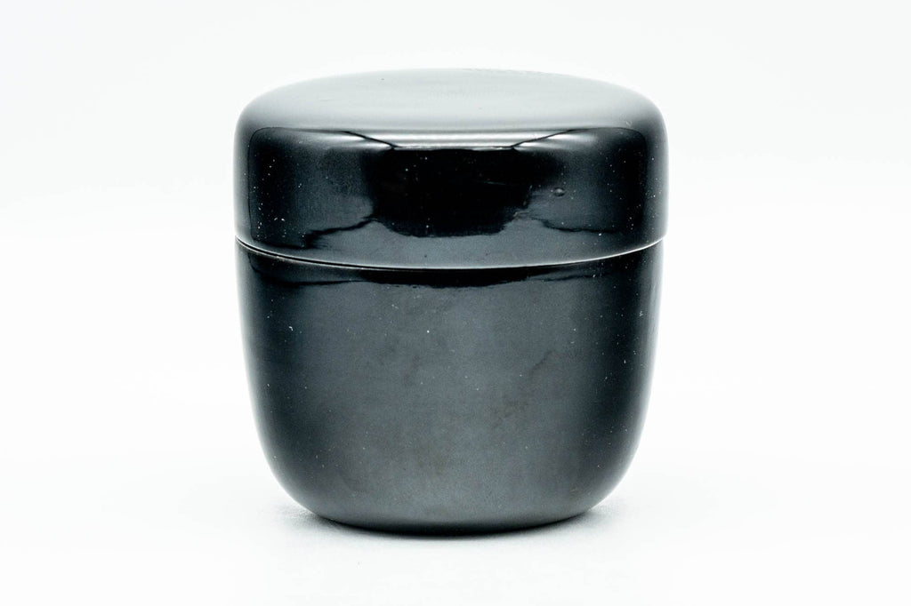 Japanese Natsume - Black Urushi Lacquer Matcha Tea Caddy - 80ml