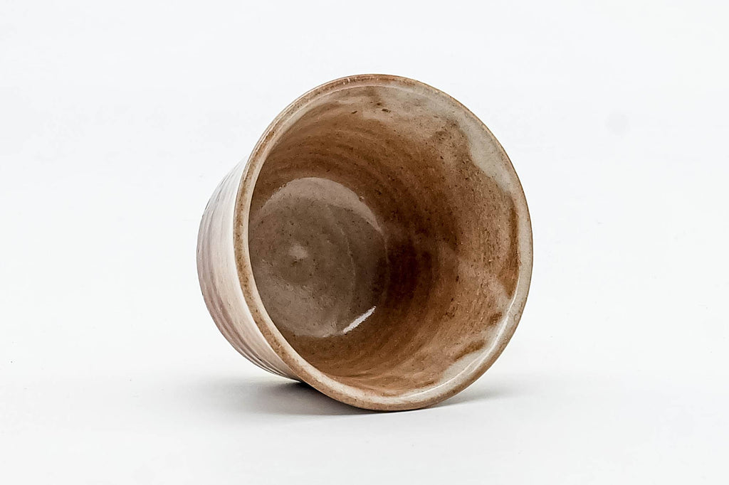 Japanese Teacup - Beige Milky Glazed Hagi-yaki Yunomi - 90ml