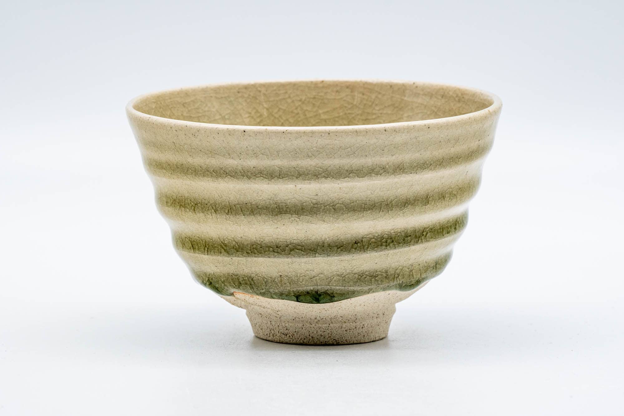 Japanese Matcha Bowl - 紫田正 Masa Shibita - Crazed Glazed Seto-yaki Chawan - 300ml