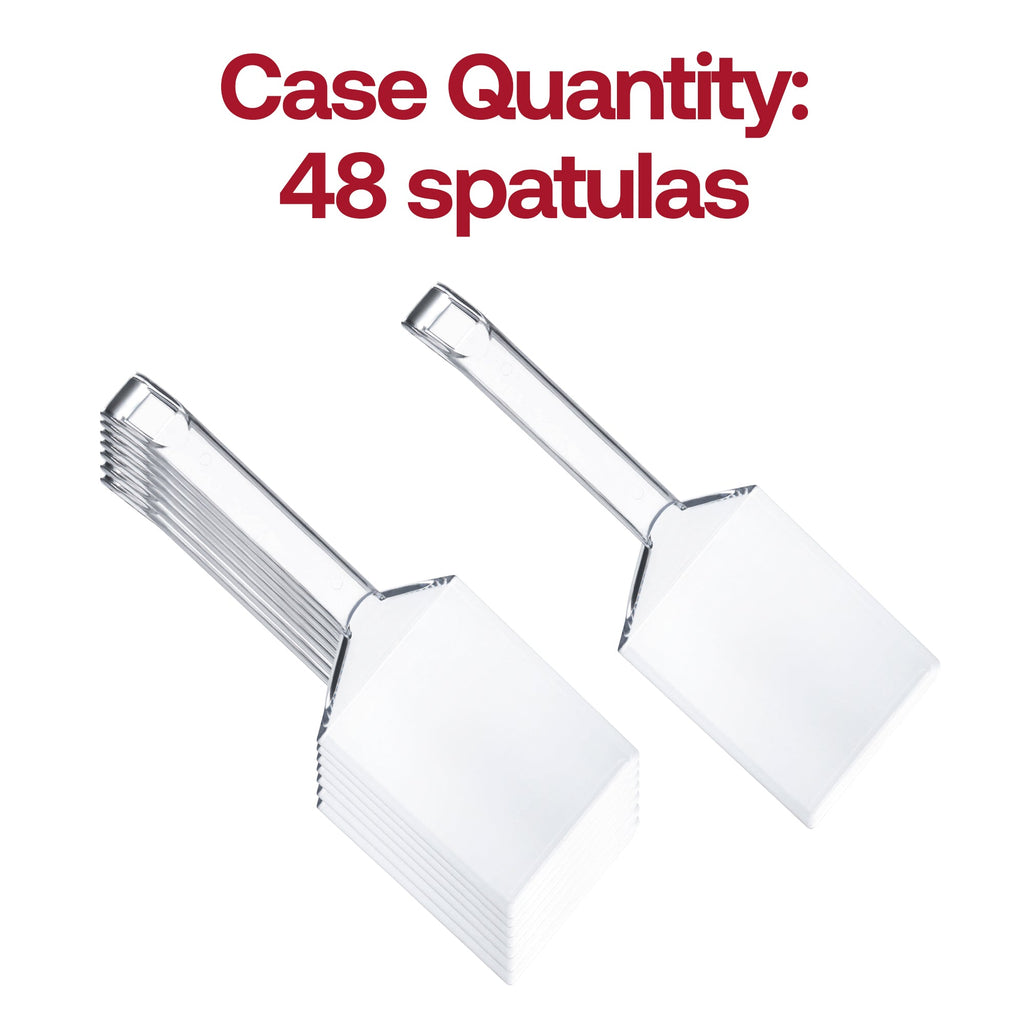 Clear Disposable Plastic Large Serving Spatulas