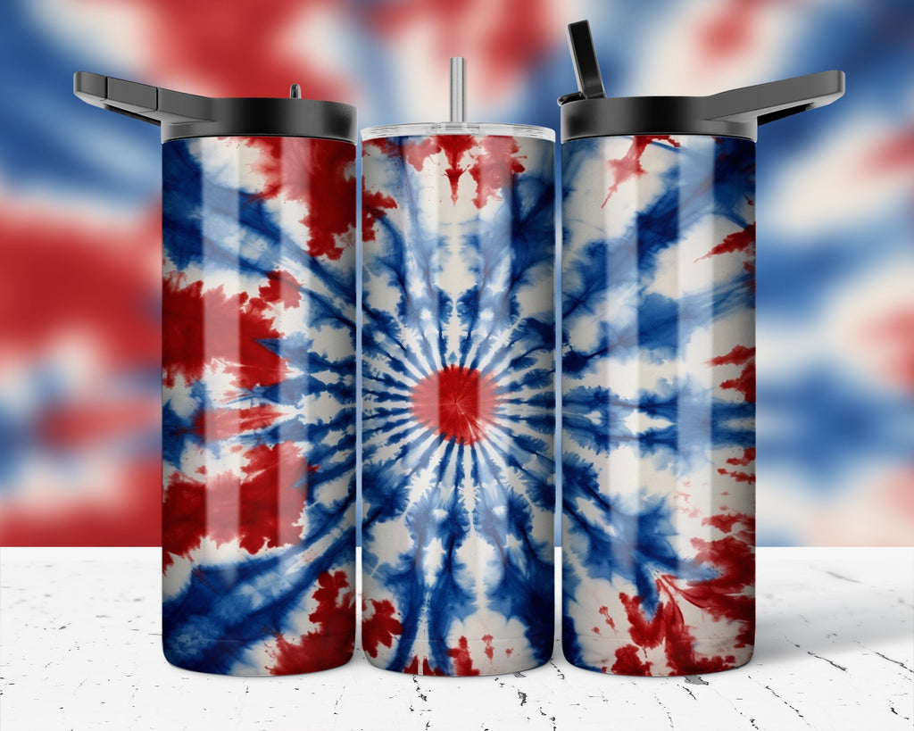 Assorted Ready to Press Sublimation Prints for 20oz Straight Skinny Tumblers (10 Pack) - Patriotic