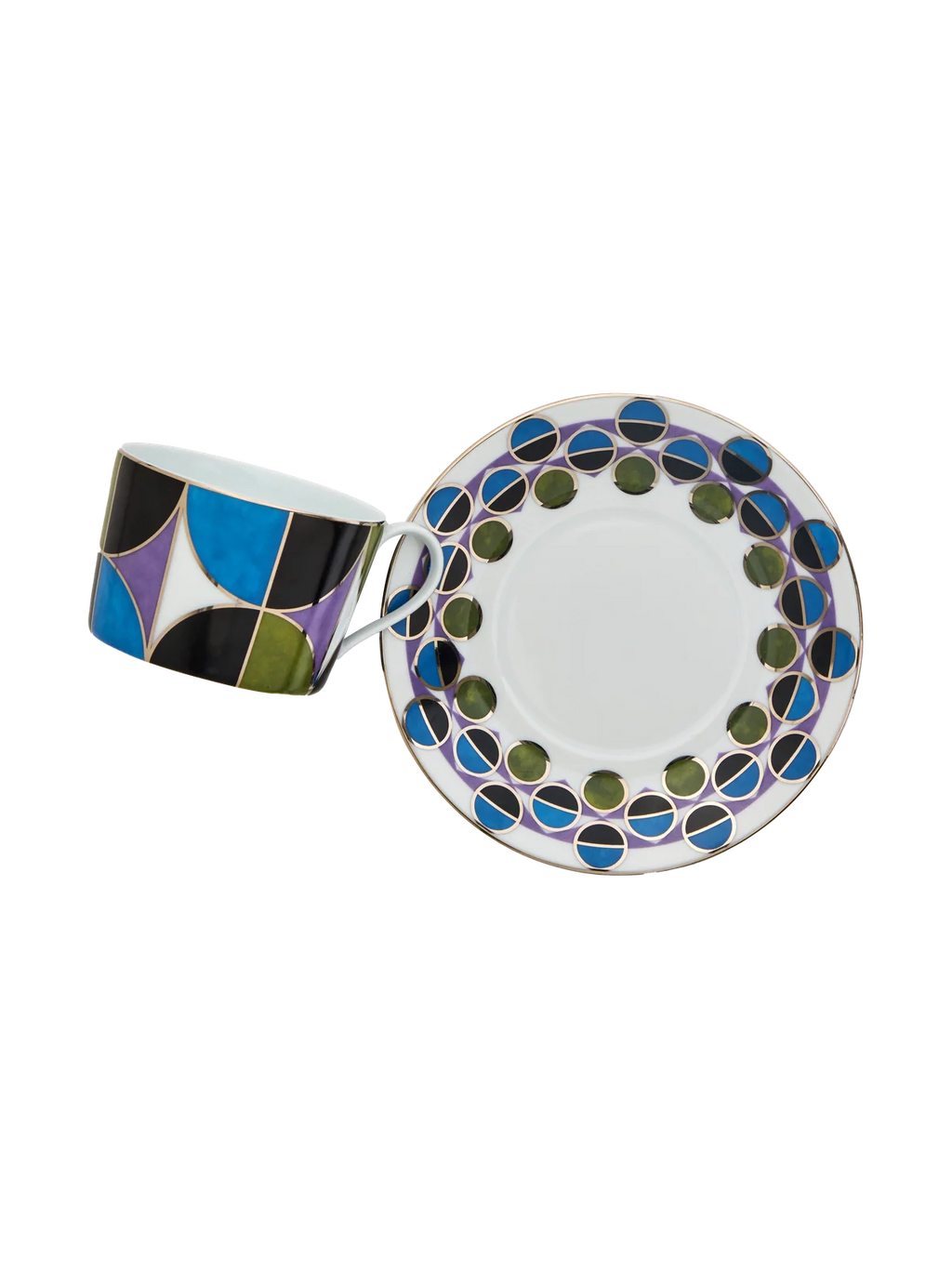 Tea Cup and Saucer Bossa Bleu