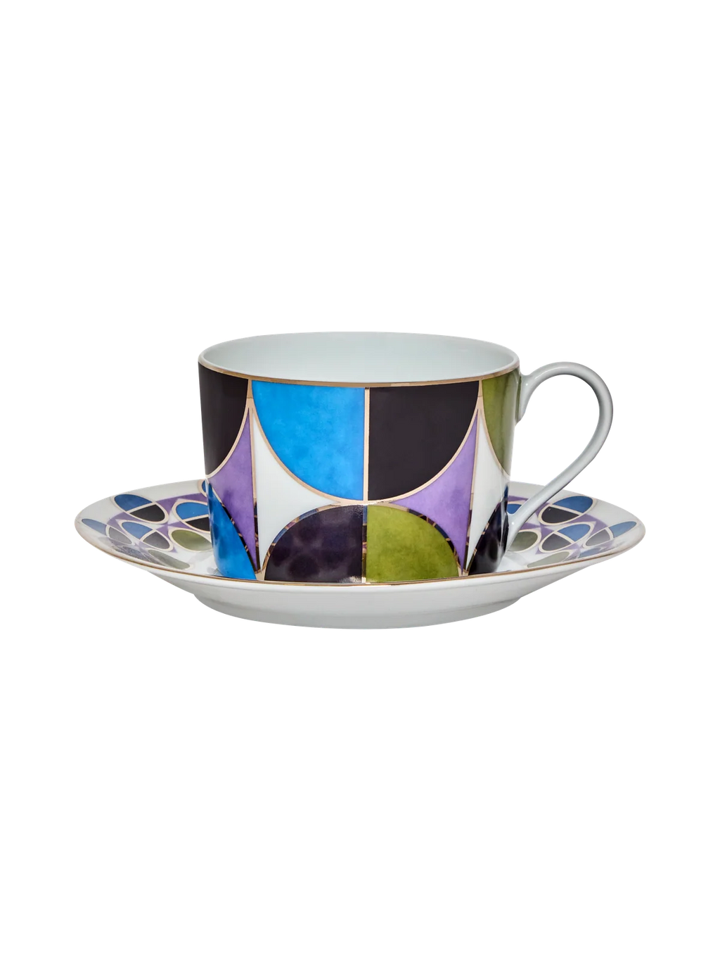 Tea Cup and Saucer Bossa Bleu