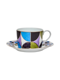 Tea Cup and Saucer Bossa Bleu