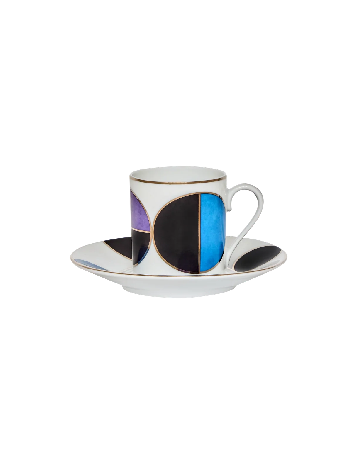 Espresso Cup and Saucer Bossa Bleu (set of 4)