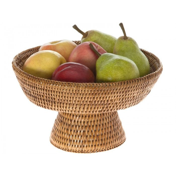 La Jolla Pedestal Rattan Fruit Bowl