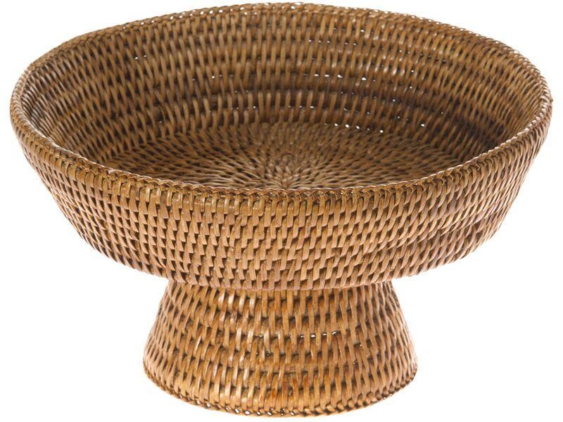 La Jolla Pedestal Rattan Fruit Bowl
