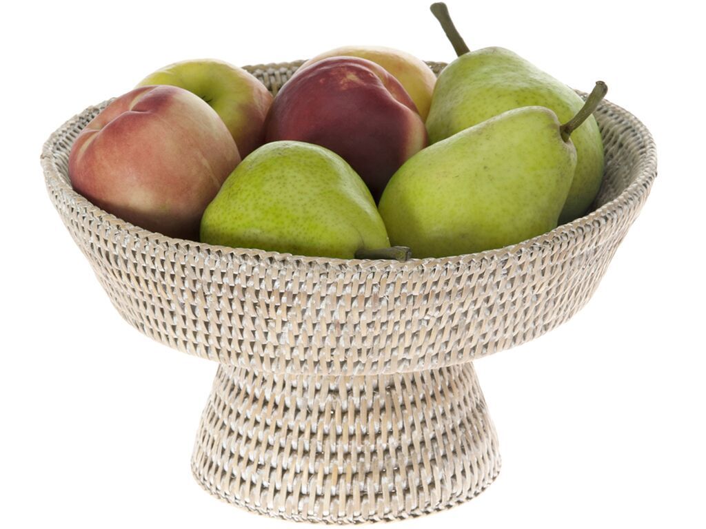La Jolla Pedestal Rattan Fruit Bowl