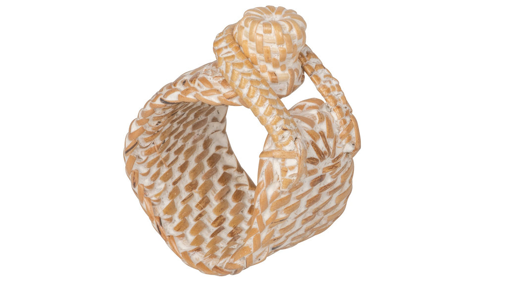 Loma Rattan Napkin Rings, Set of 4 Rings