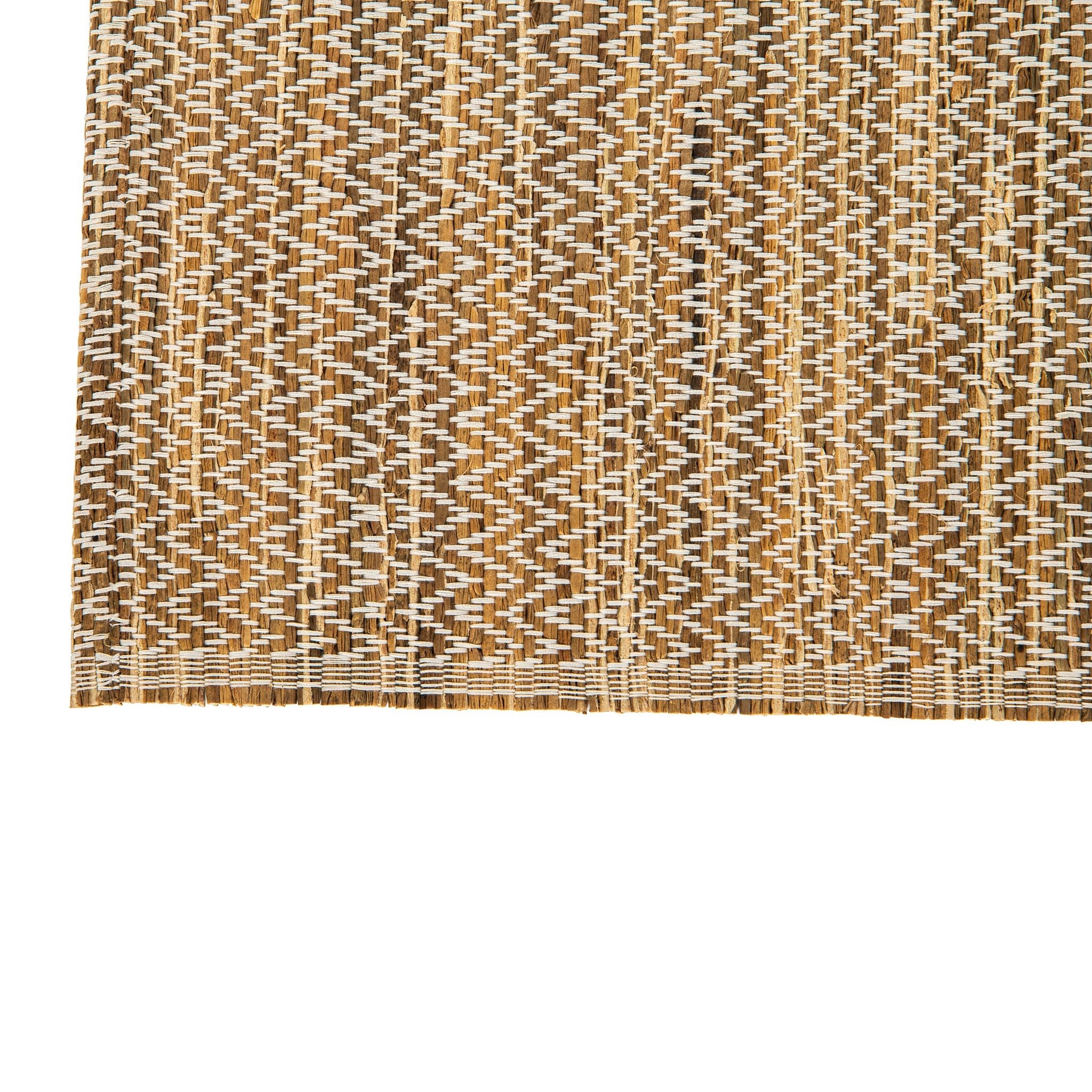 Rectangular 19 in. x 14.25 in. Water Hyacinth Placesmats (Set of 4) , Brown Tones