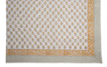Hand Block Print Tablecloth, Yellow