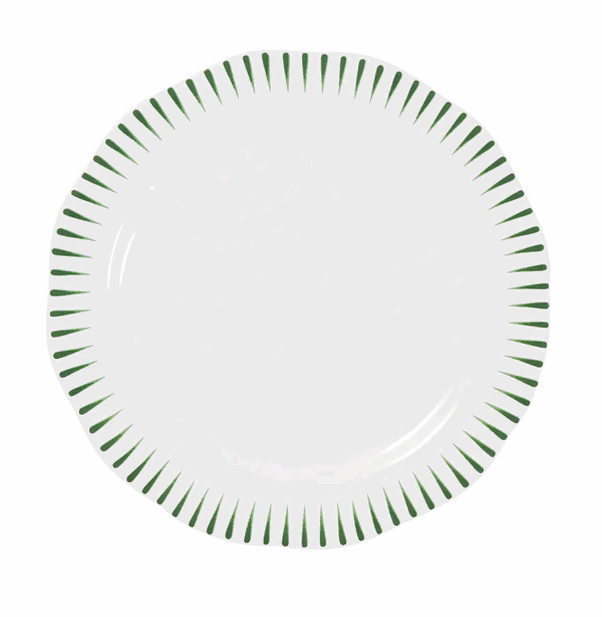 Juliska Sitio Stripe Dinner Plate - Basil