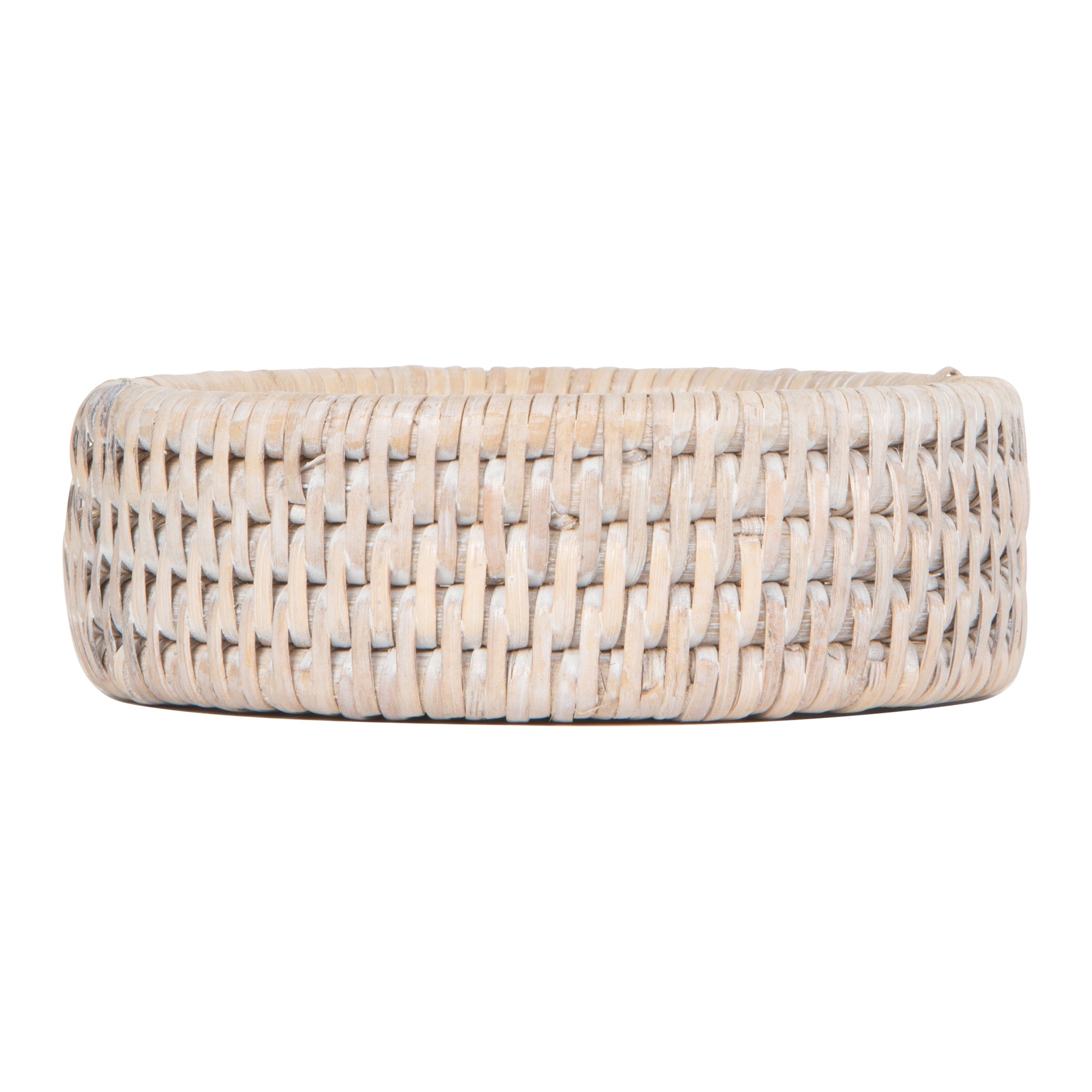 La Jolla Rattan Wine Bottle Holder & Coaster