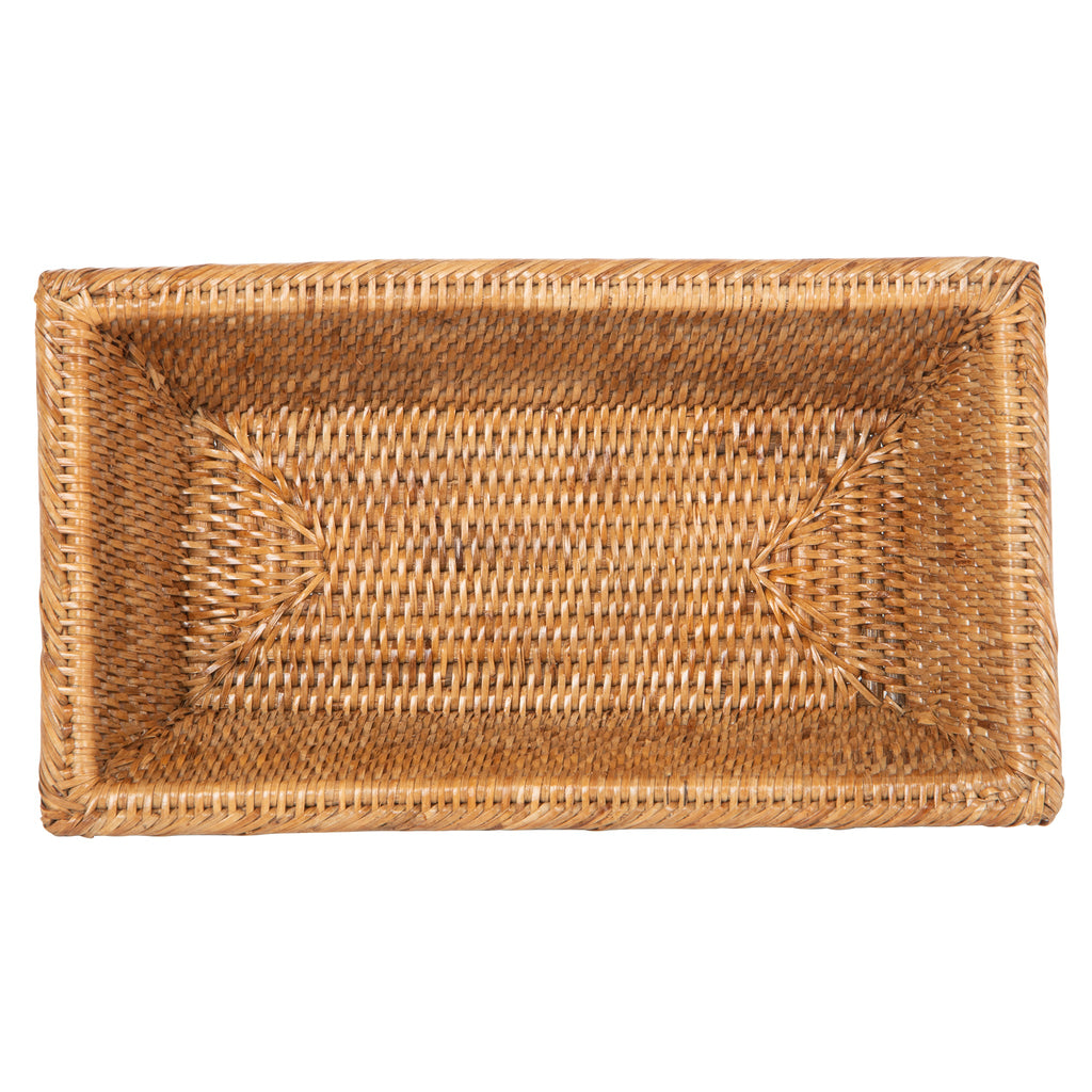 La Jolla Multipurpose Countertop and Shelf Storage Basket, Honey-Brown