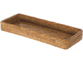 La Jolla Elongated Rattan Vanity Tray