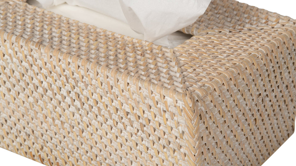 Loma Rectangular Rattan Tissue Box Cover