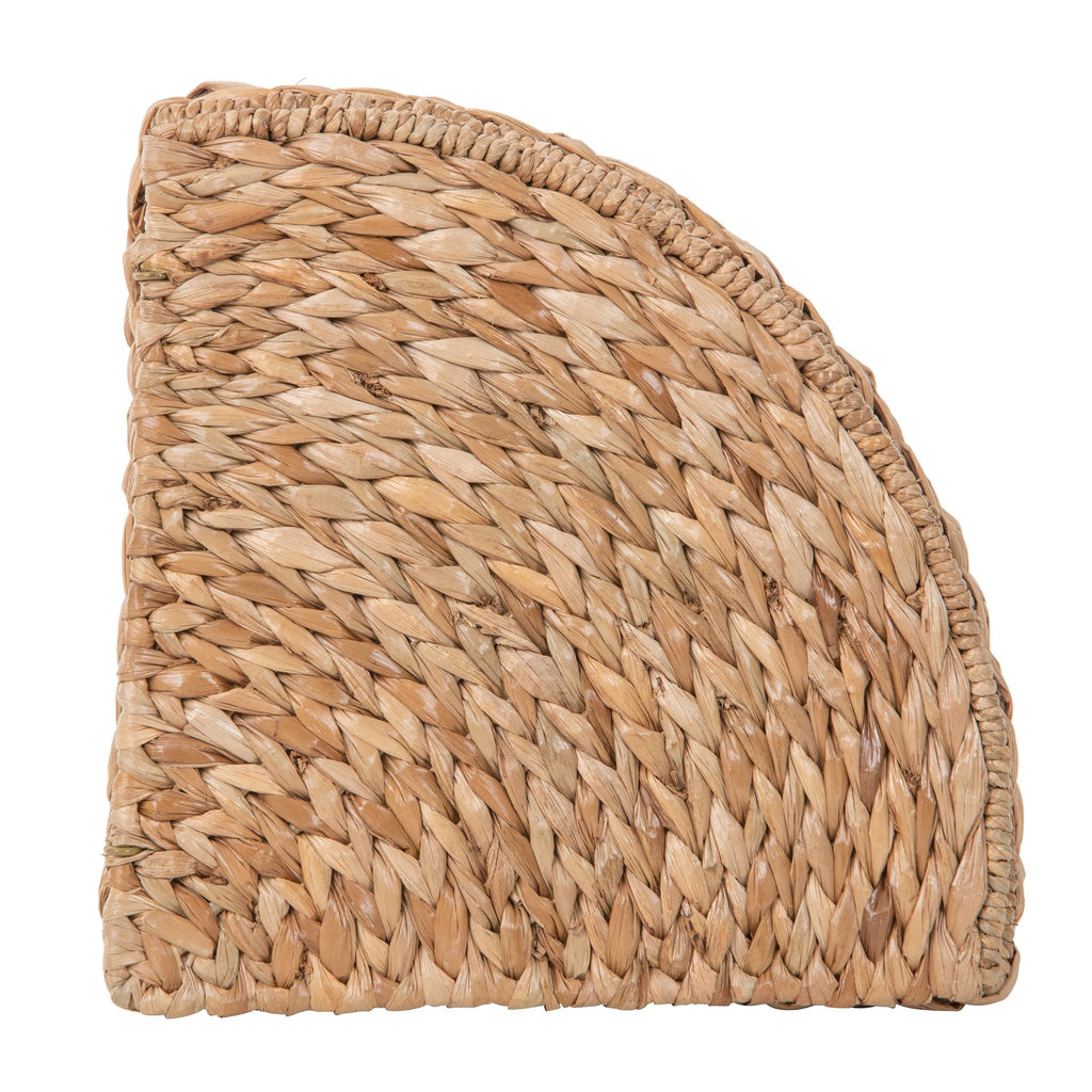 Pie Shaped Sea Grass Corner Hamper w/Liner, Natural