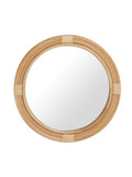 Nautical Decorative Wall Mirror in Rattan