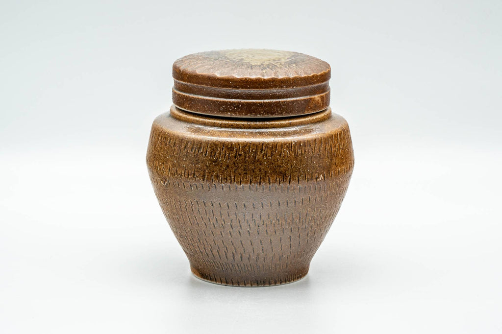 Japanese Chatsubo - 茶壺 Ash Glazed Shigaraki-yaki Tea Canister - 350ml