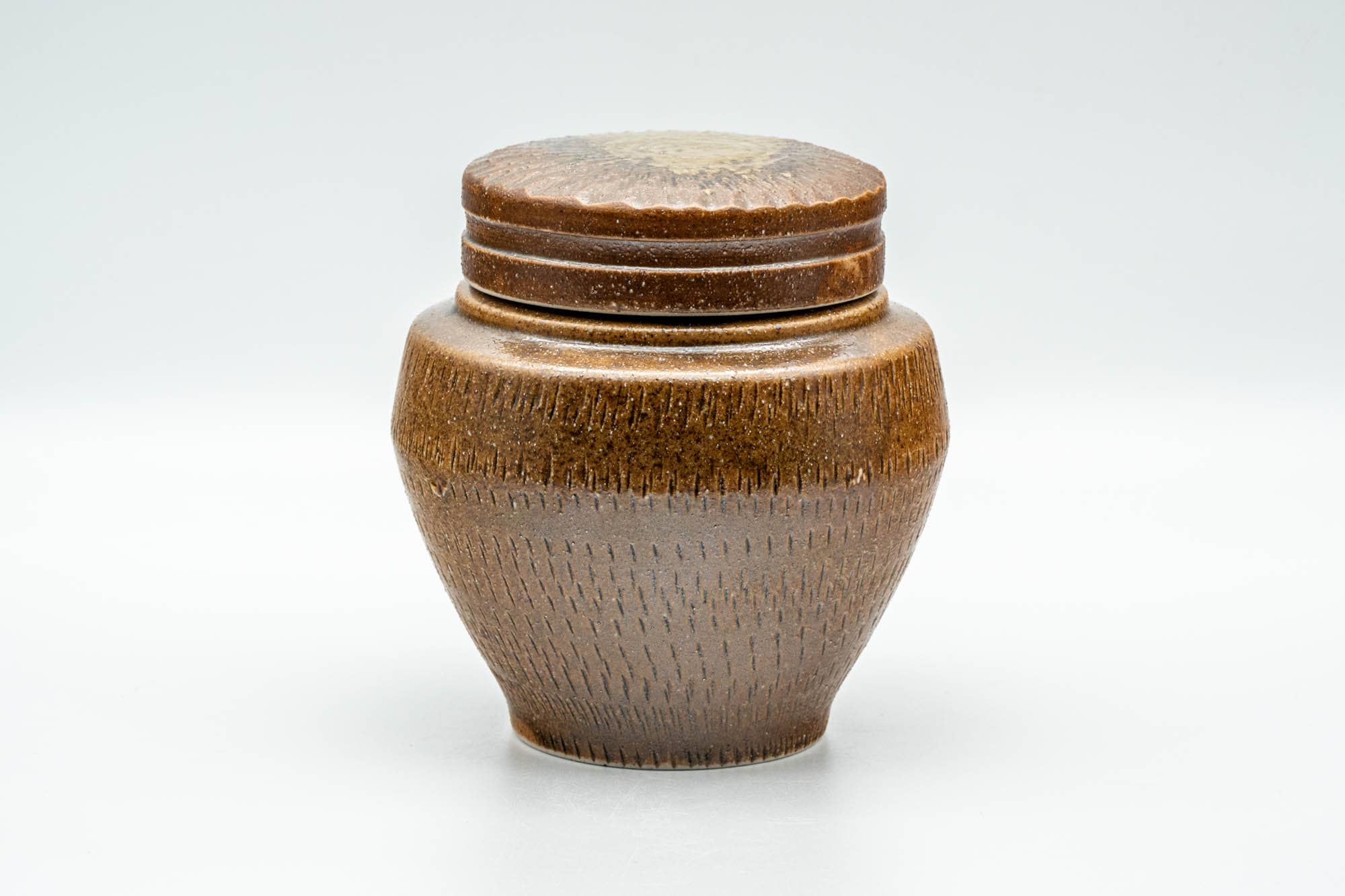 Japanese Chatsubo - 茶壺 Ash Glazed Shigaraki-yaki Tea Canister - 350ml