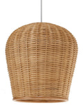 Wicker Pod Pendant Lamp, Natural