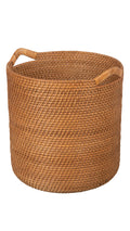 Laguna Round Rattan Storage Basket with Ear Handles