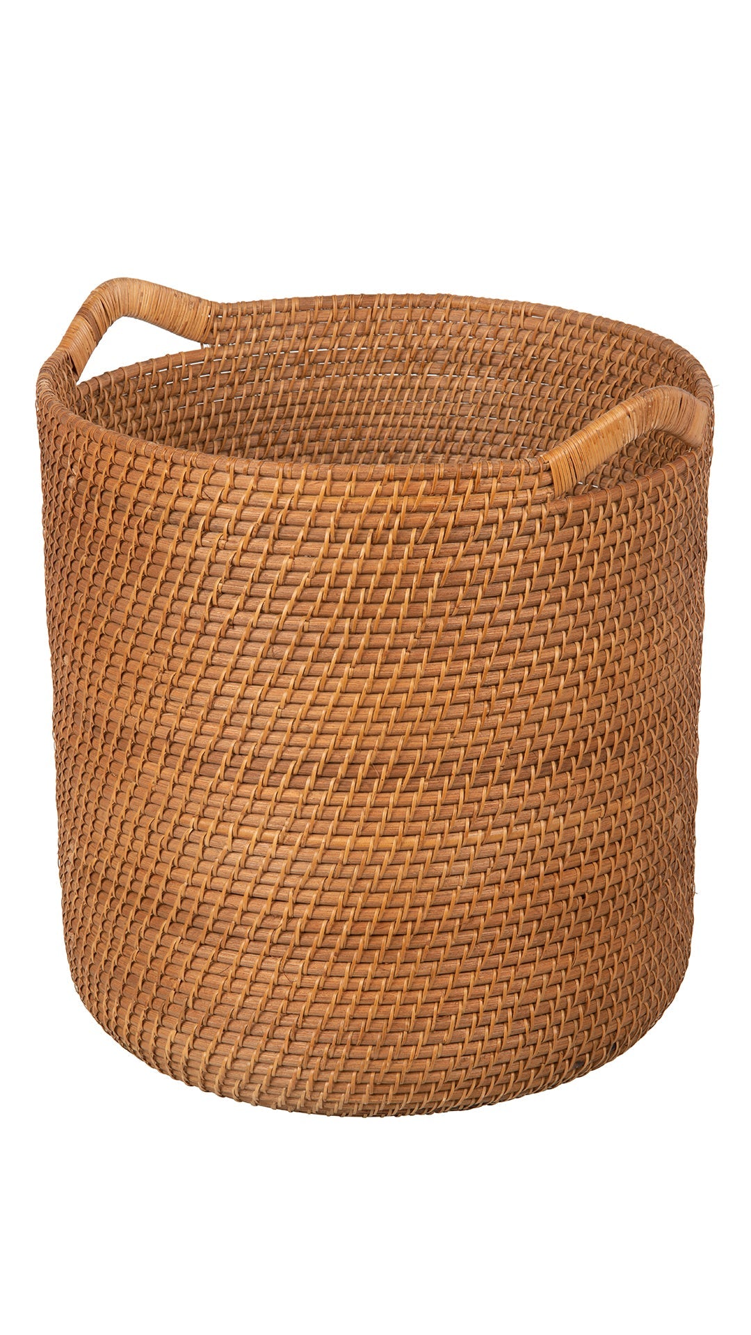 Laguna Round Rattan Storage Basket with Ear Handles