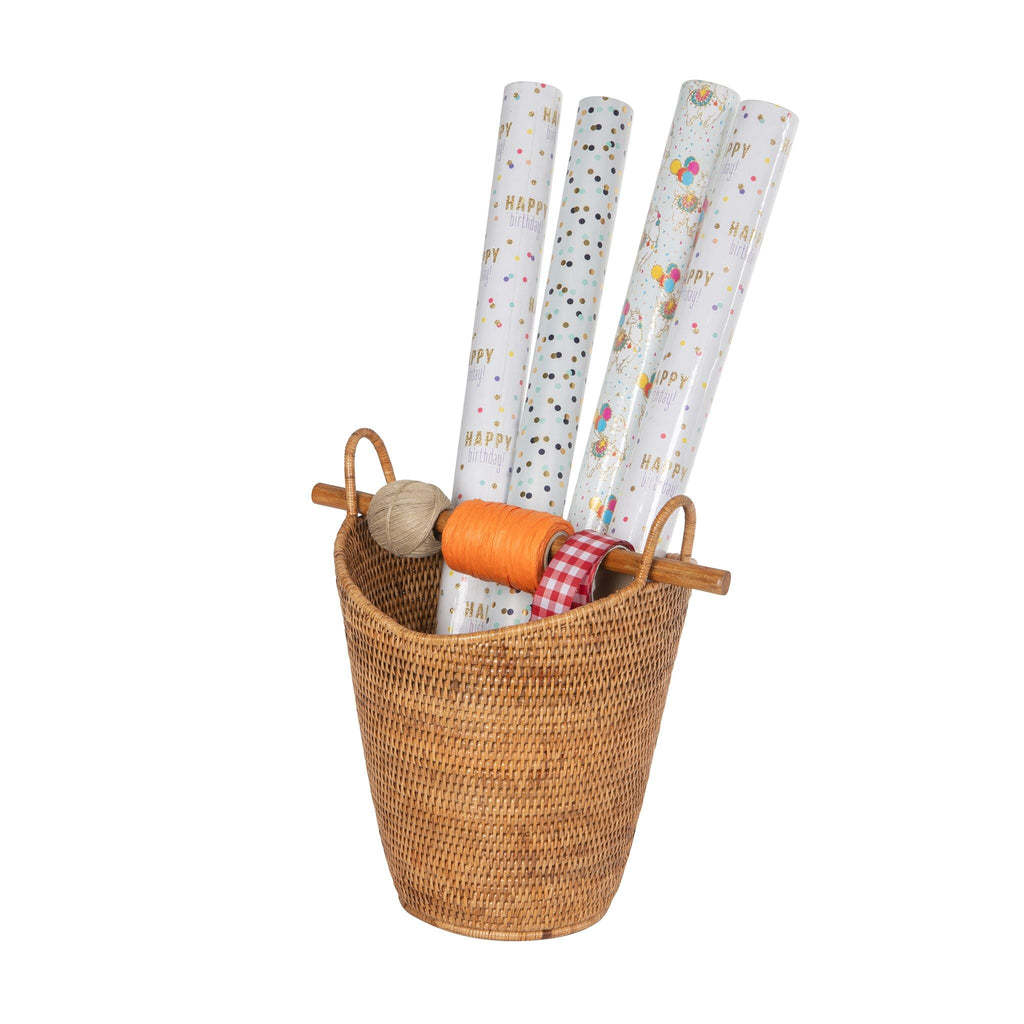 La Jolla Rattan Free Standing Toilet Roll Holder, Dispenser