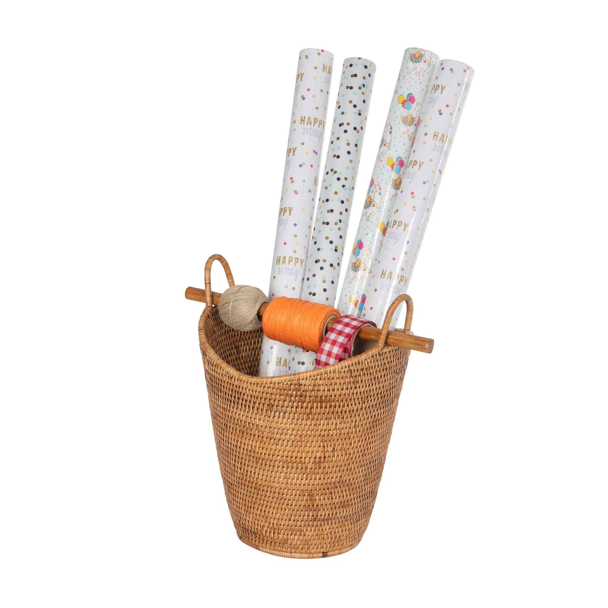 La Jolla Rattan Free Standing Toilet Roll Holder, Dispenser