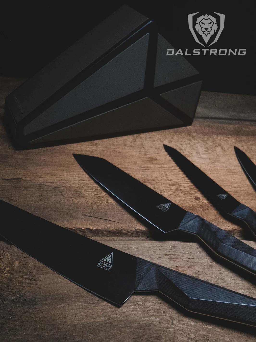 5-Piece Block Set | Shadow Black Series | Knives NSF Certified | Dalstrong ©