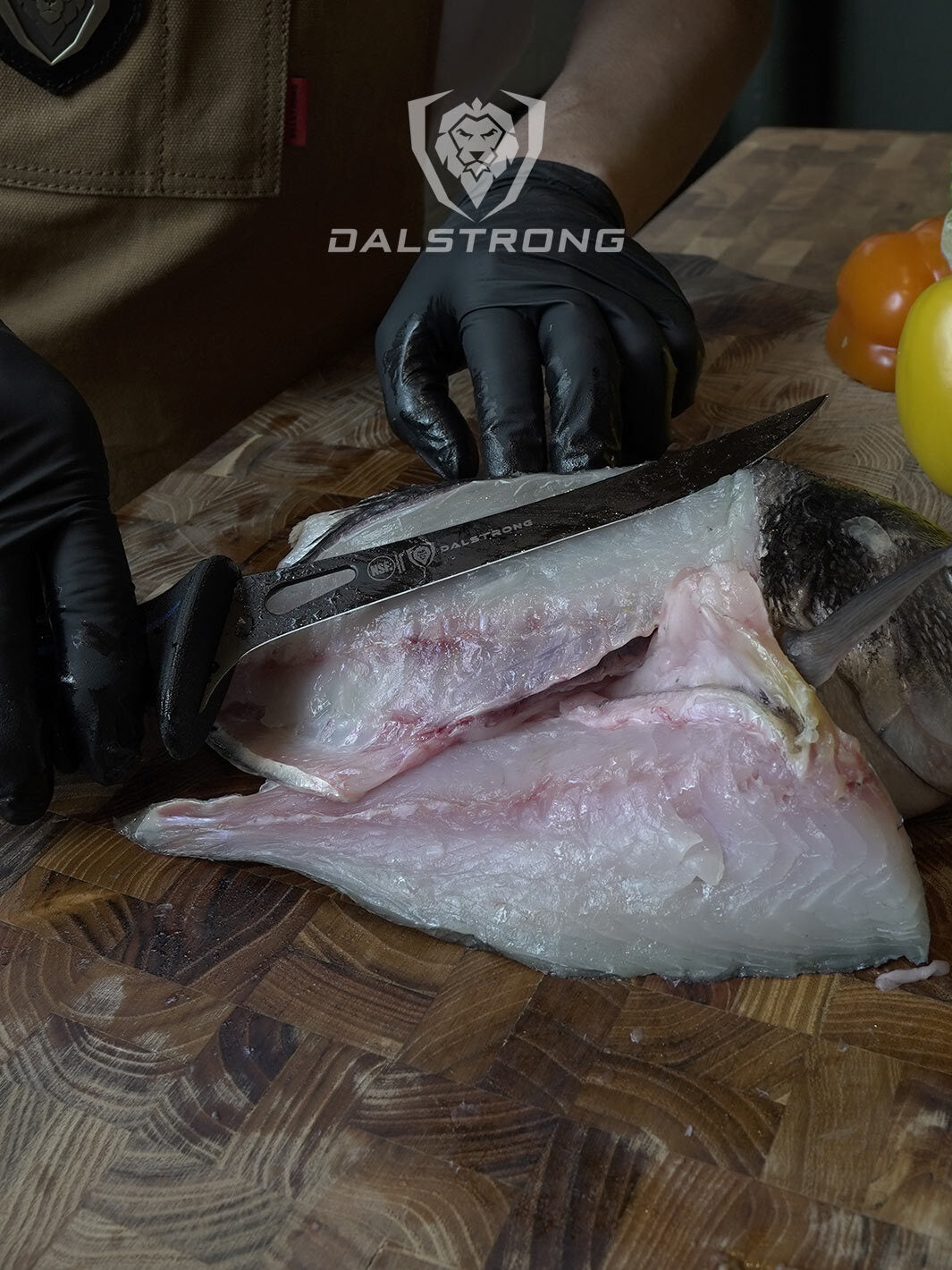 Fillet Knife 7" | Night Shark Series | Flexible Blade | NSF Certified | Dalstrong ©