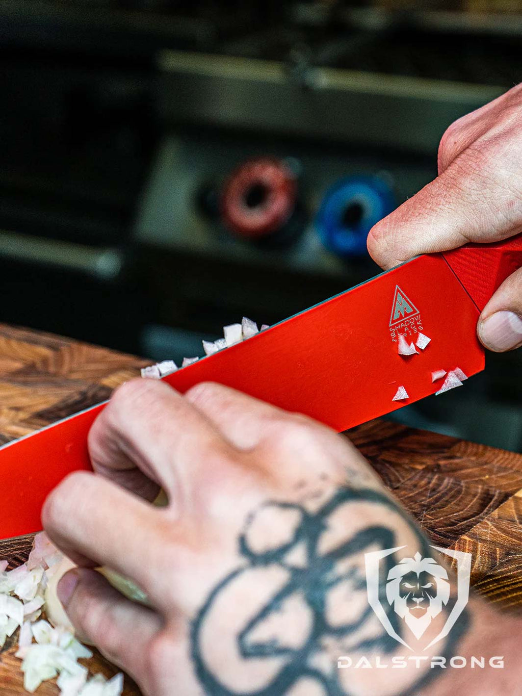 Chef Knife 8" | Shadow Black Series | RED Edition | Dalstrong ©