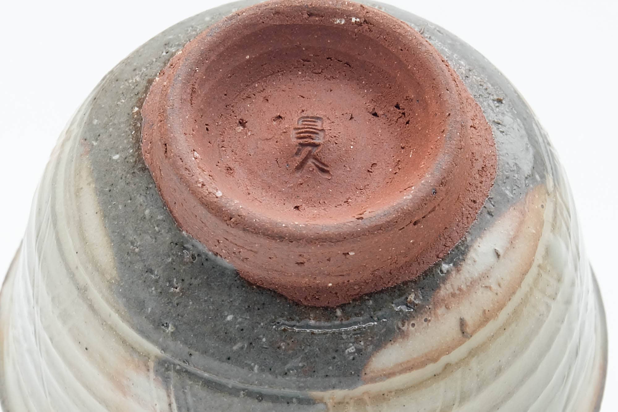 Japanese Teacup - Grey Pink Gohonte Hagi-yaki Yunomi - 100ml