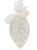 Natural Capiz Big Leaf Tree Ornament, Set of 2