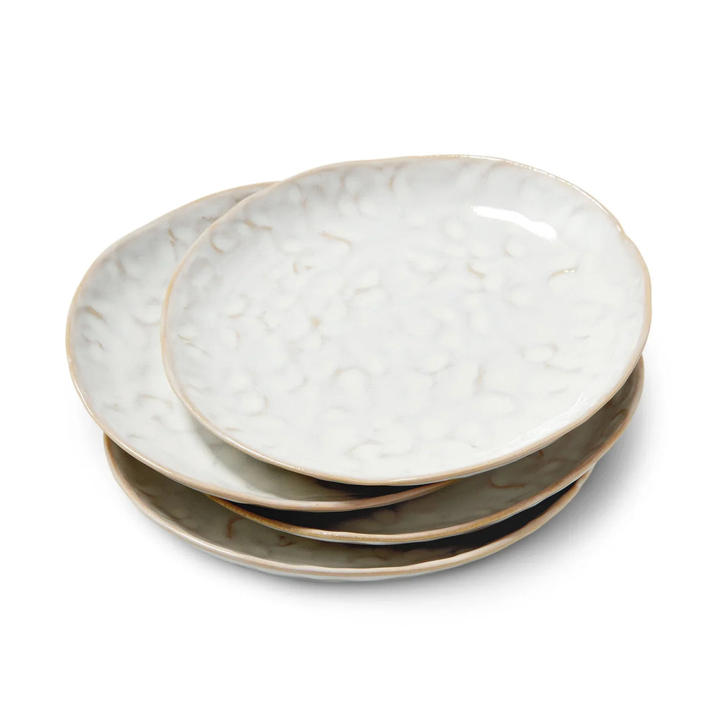 Simon Pearce Burlington Appetizer Plate - Cloud - Set of 4