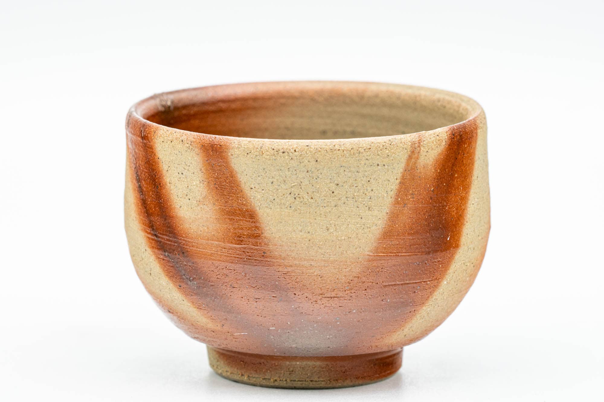 Japanese Teacup - Orange Hidasuki Bizen-yaki Yunomi - 75ml